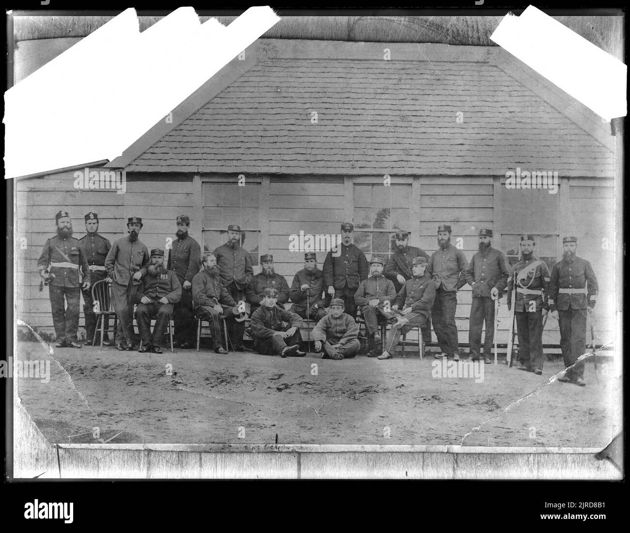 Group of soldiers from the 68th durham light infantry hires stock