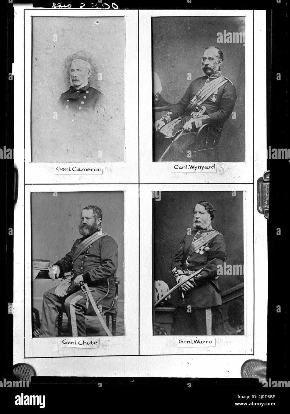 General Portraits, circa 1880, maker unknown. Stock Photo