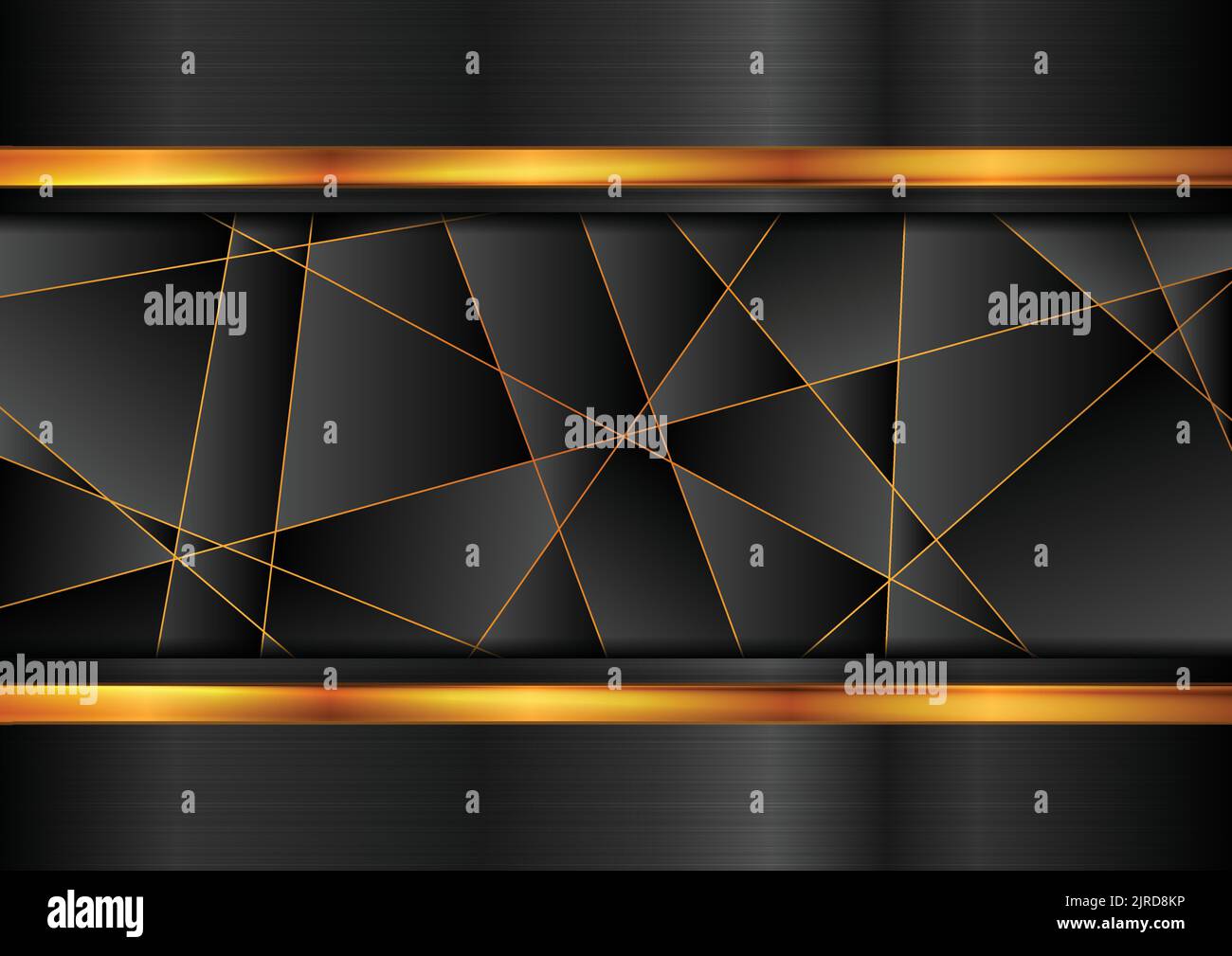 Black and orange abstract technology polygonal texture background ...