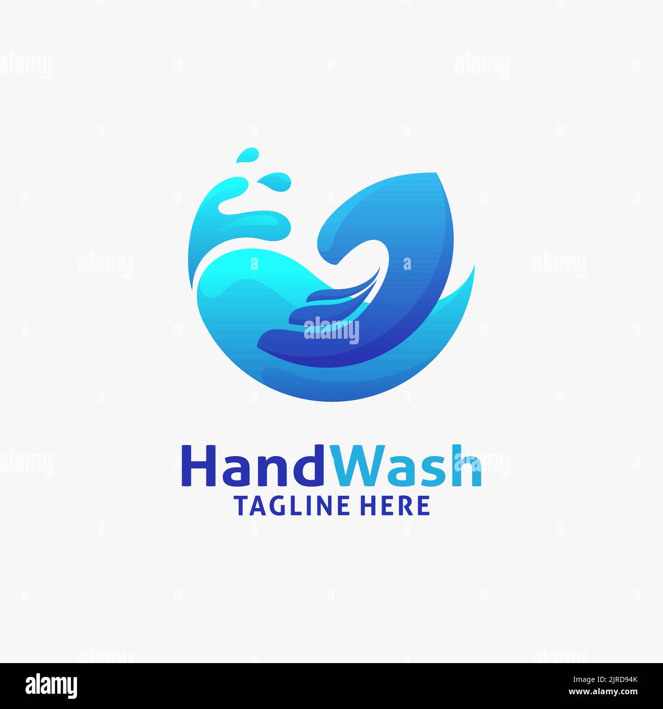 Hand wash logo design Stock Vector Image & Art Alamy