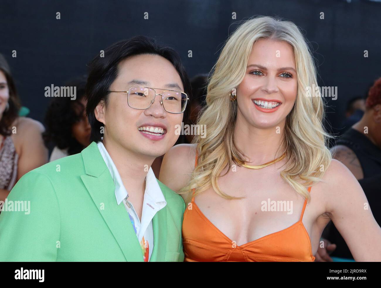 Jimmy O. Yang, Bri Kimmel arrives at The premiere of the Netflix film