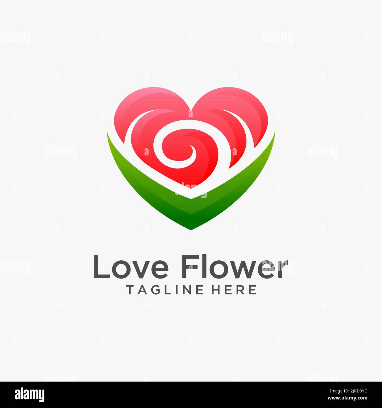 Love flower logo design Stock Vector Image & Art Alamy