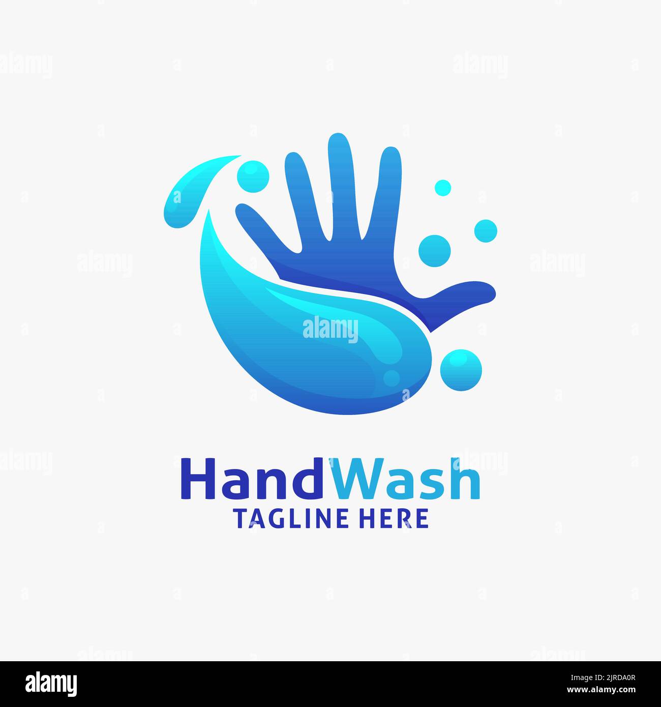 Hand wash logo design Stock Vector Image & Art Alamy