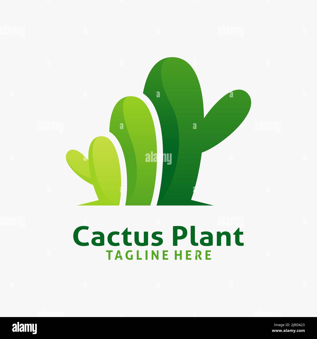 Cactus plant logo design Stock Vector Image & Art - Alamy