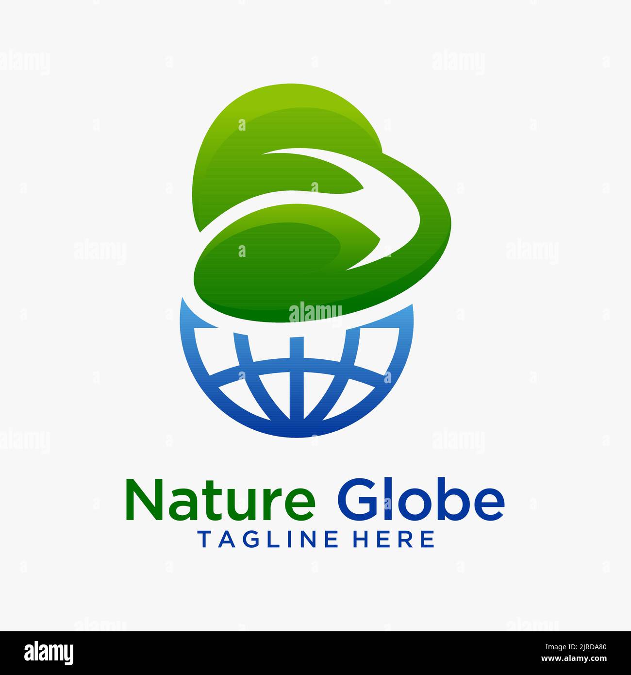 Nature globe logo design Stock Vector Image & Art - Alamy