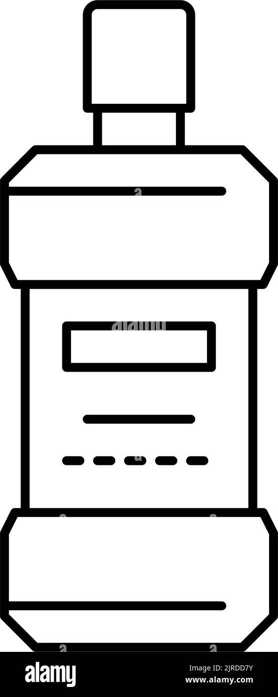 Line mouthwash icon Black and White Stock Photos & Images - Alamy