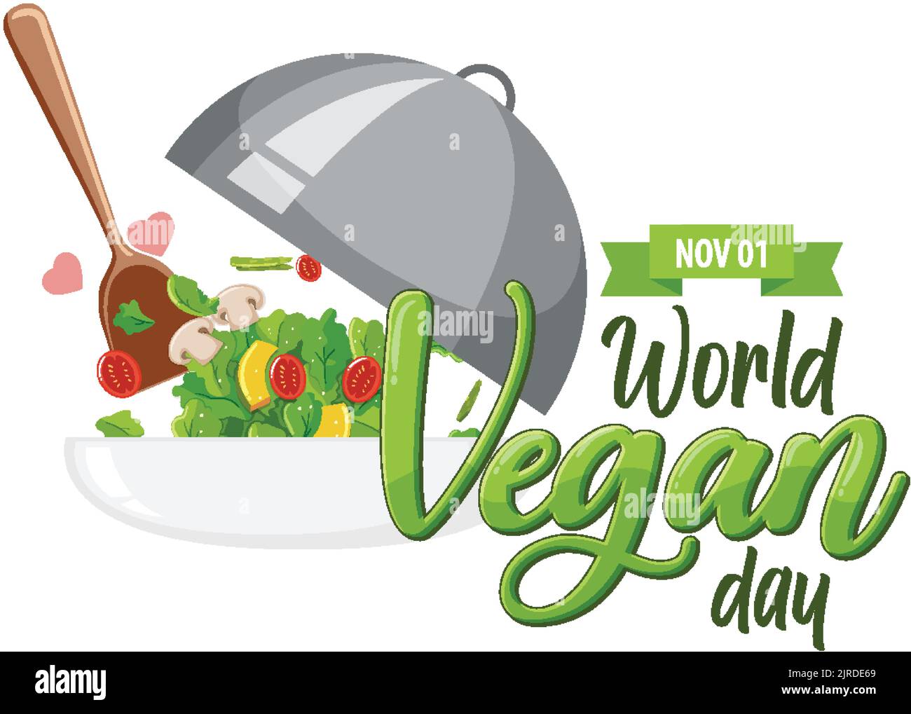 World Vegan Day Logo Design illustration Stock Vector Image & Art - Alamy