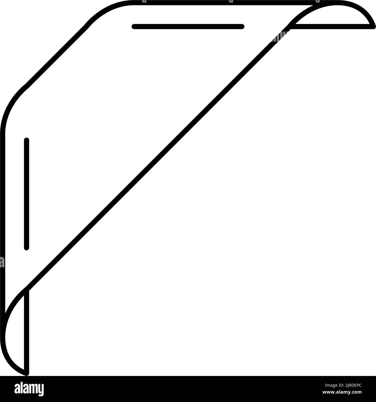 web ribbon banner design line icon vector illustration Stock Vector ...