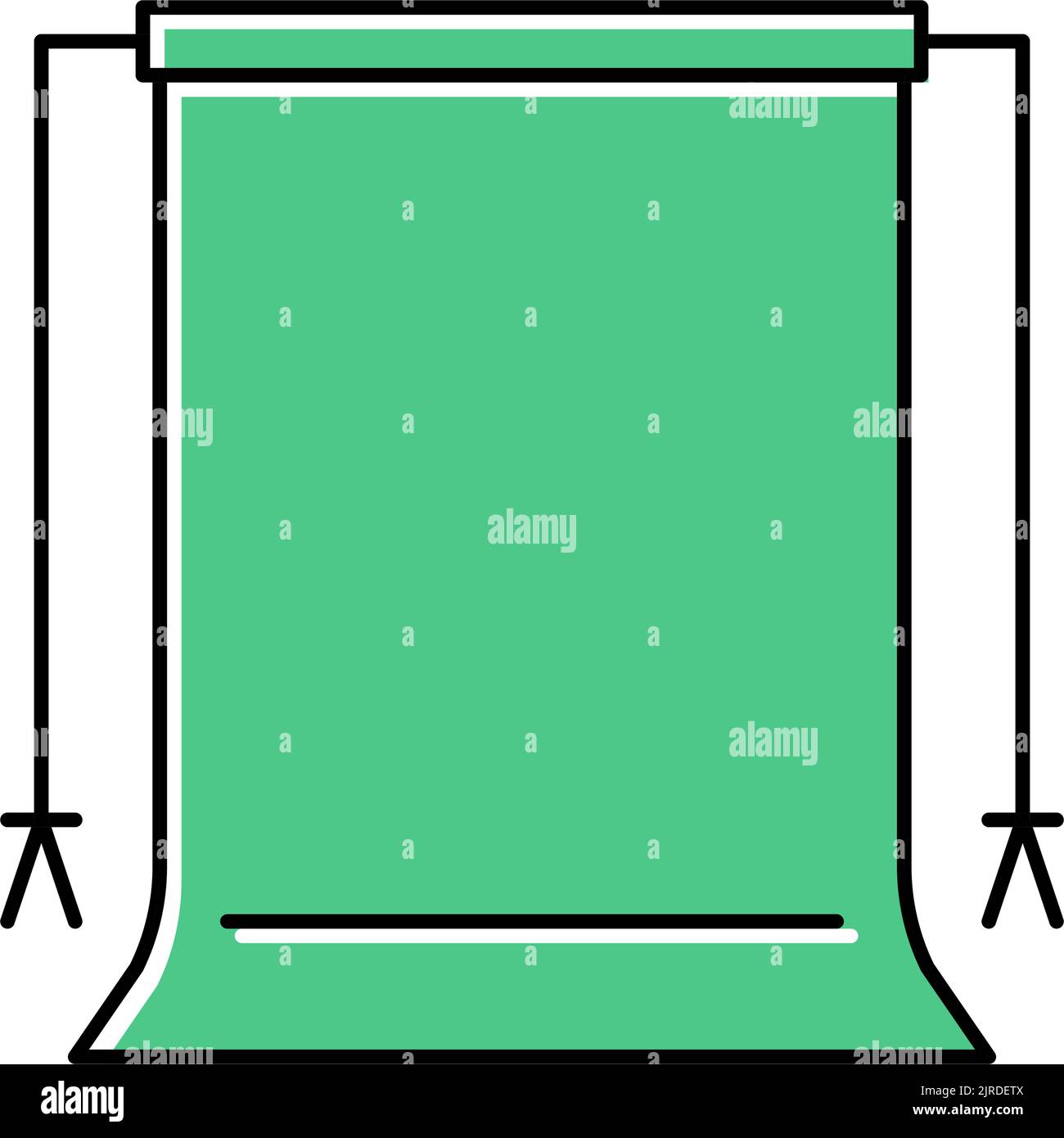 green chroma key color icon vector illustration Stock Vector Image