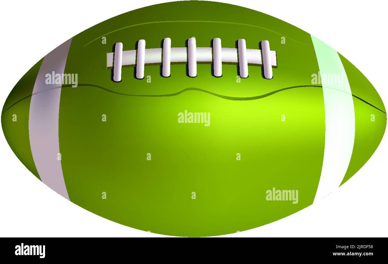 Realistic Rugby Ball Isolated illustration Stock Vector Image & Art - Alamy