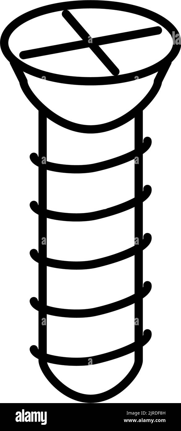 bolt metal assembly line icon vector illustration Stock Vector Image ...