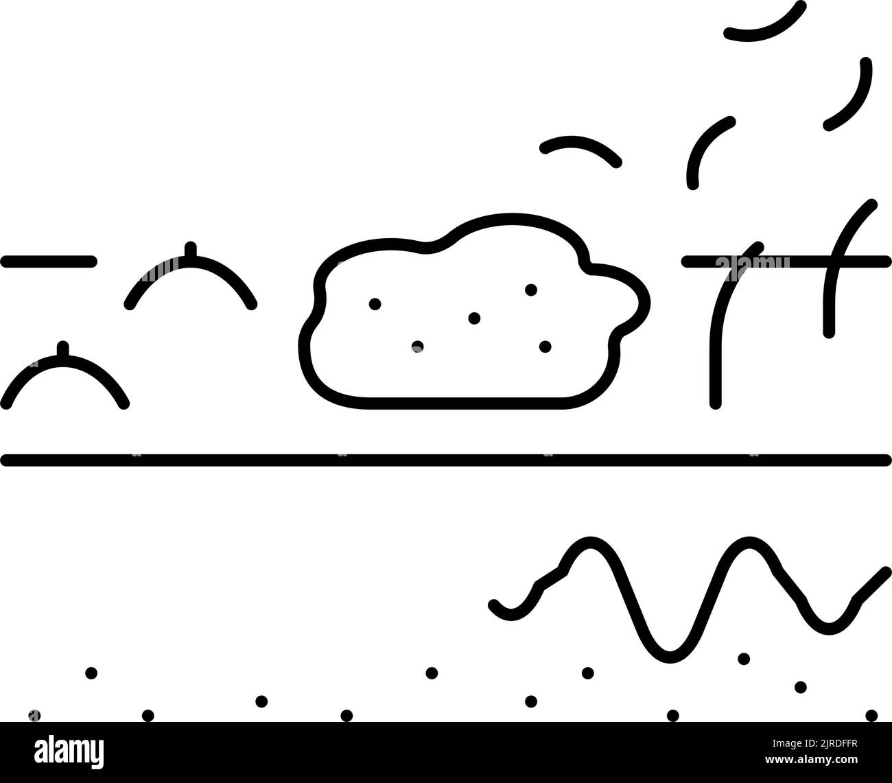 skin hair problem line icon vector illustration Stock Vector Image