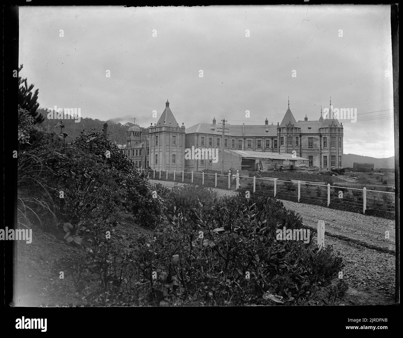 Porirua psychiatric hospital, circa 1910, Wellington, by Fred Brockett Stock Photo Alamy