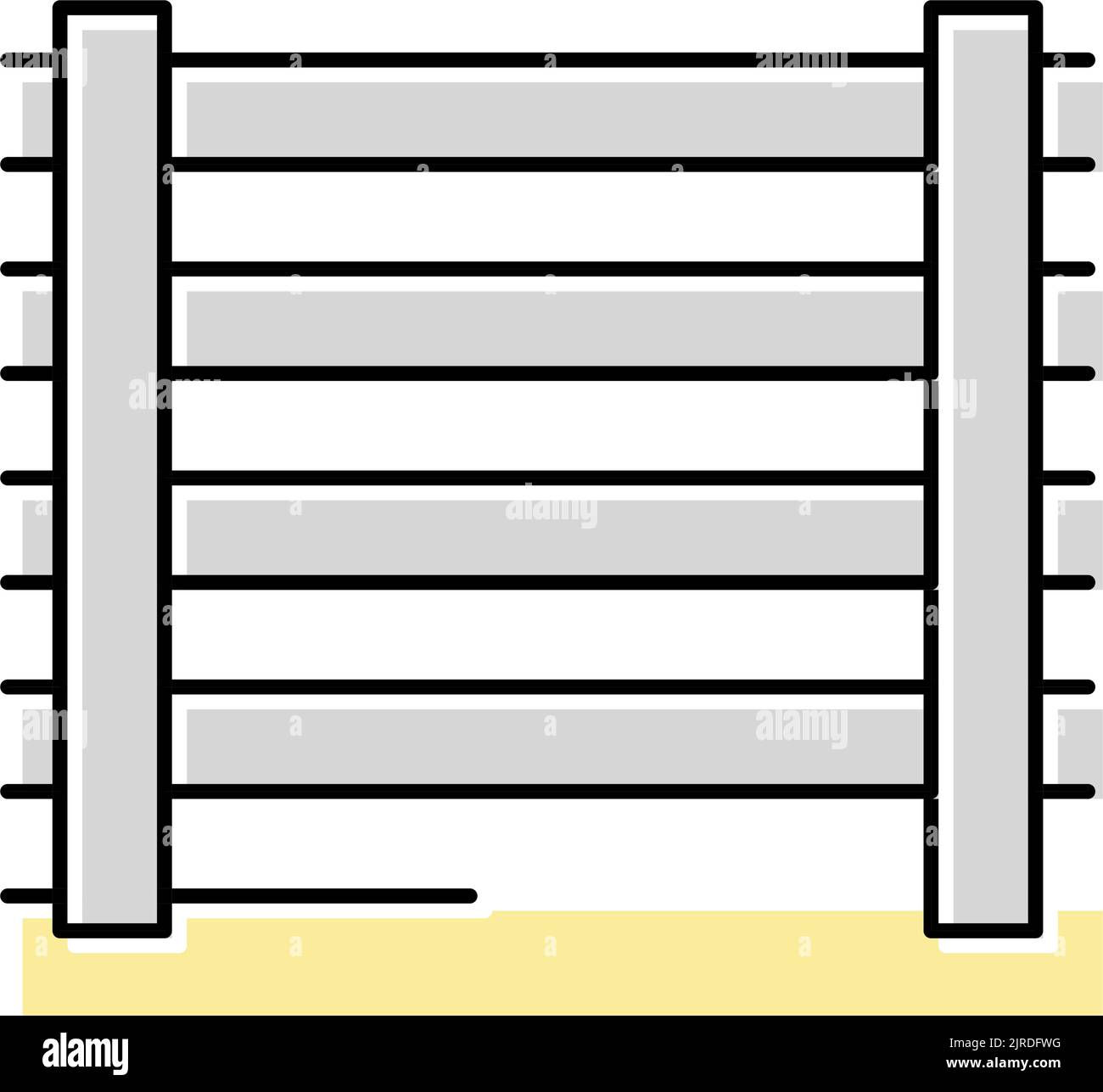farm fence color icon vector illustration Stock Vector Image & Art - Alamy