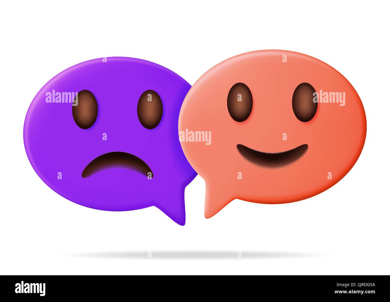 3d-happy-and-sad-emoticon-on-speech-bubble-stock-vector-image-art-alamy