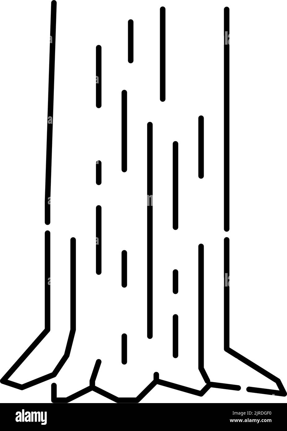 trunk wood timber line icon vector illustration Stock Vector Image ...