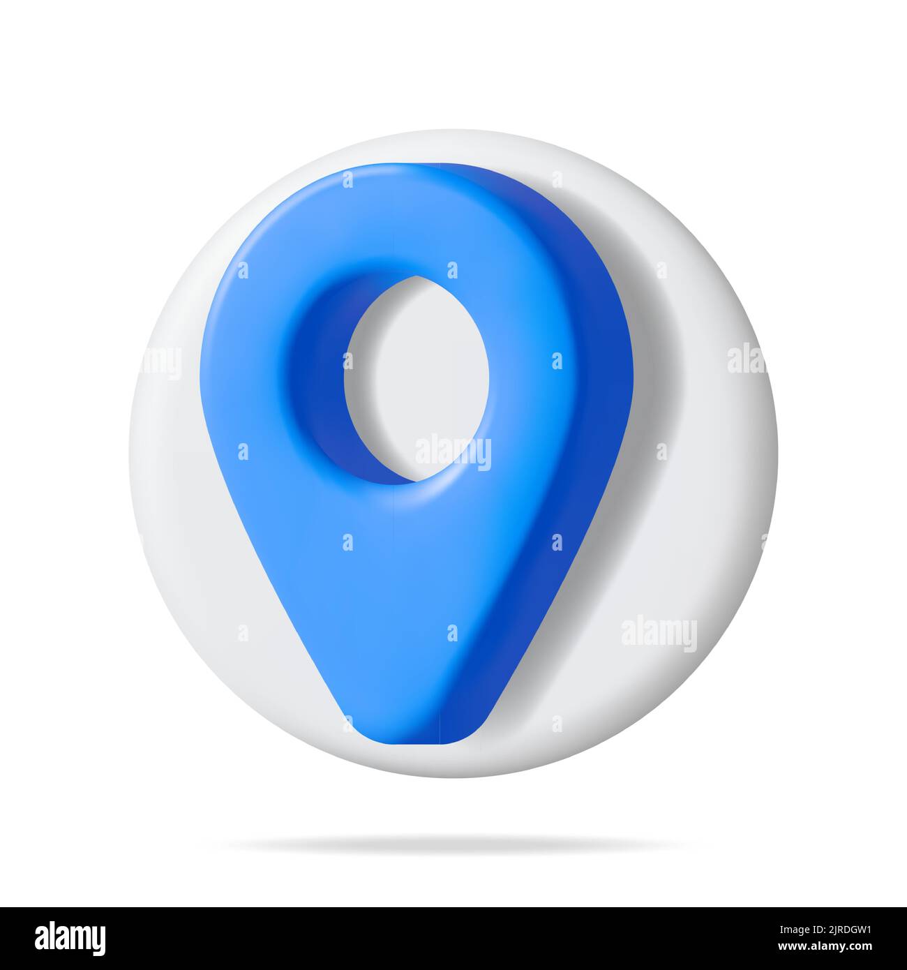3D Location Map Pin Isolated on White Stock Vector Image & Art - Alamy