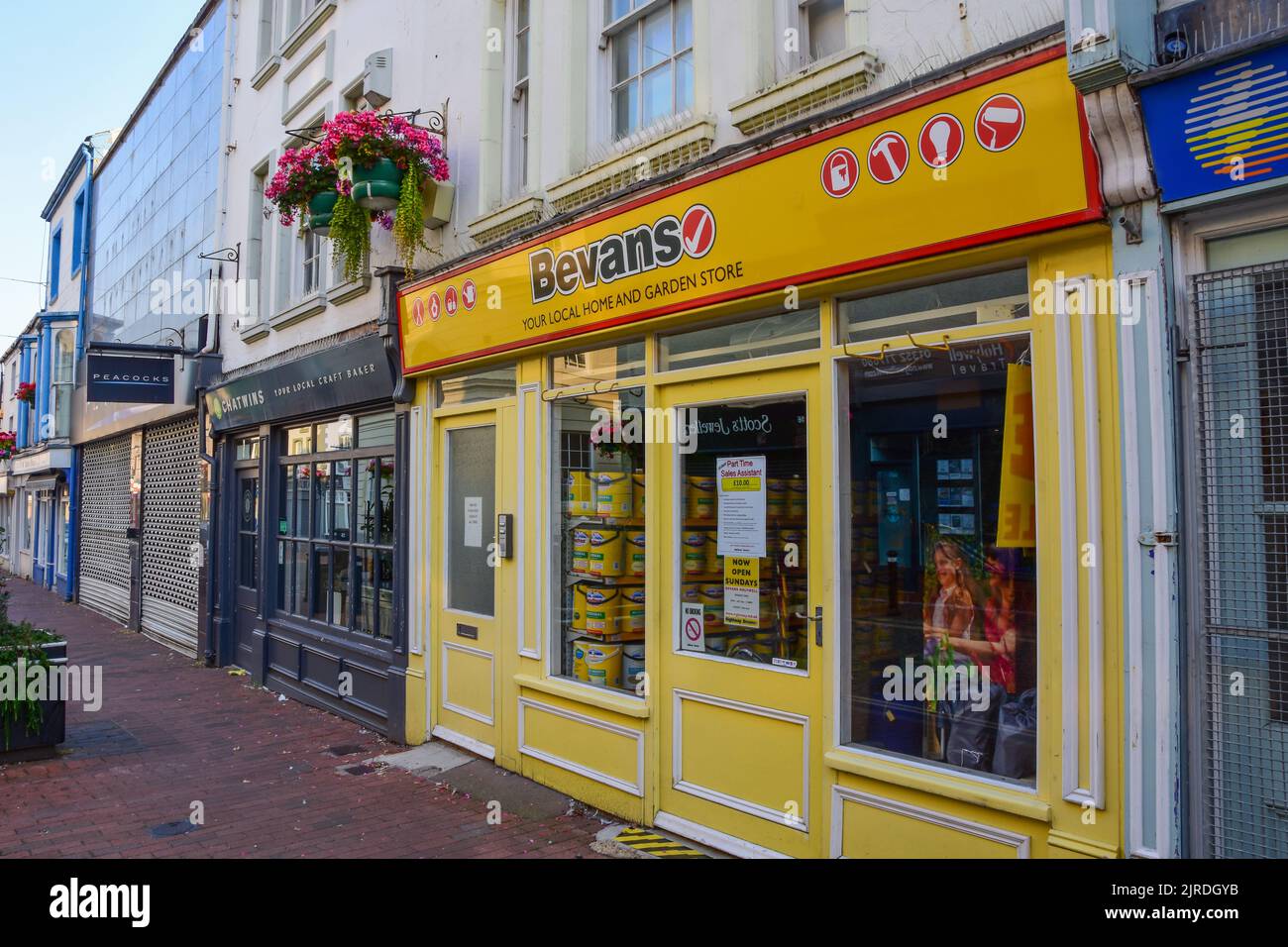 Holywell, Flintshire, UK Aug 14, 2022 A general street scene of the