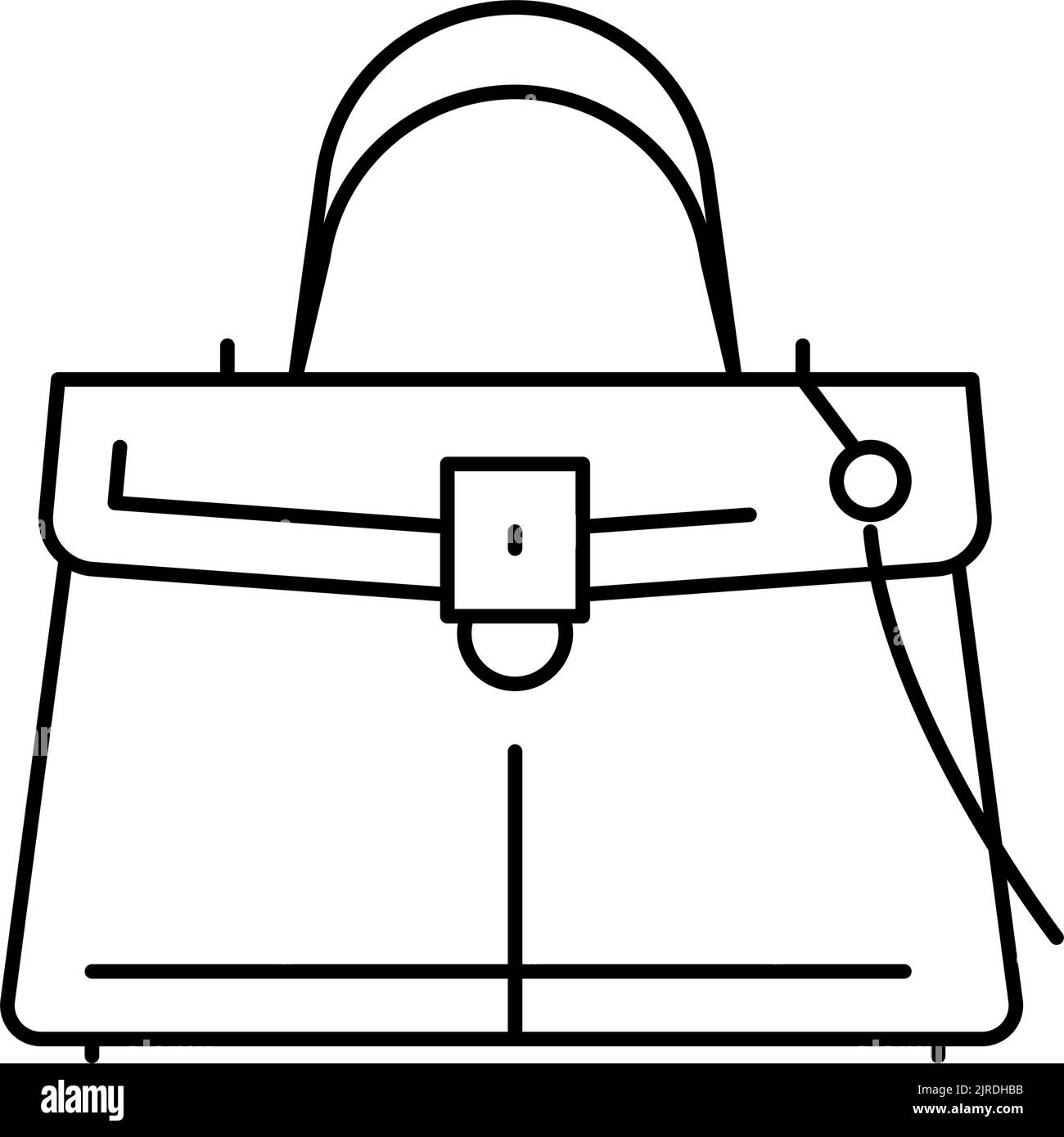 fashion bag line icon vector illustration Stock Vector Image & Art - Alamy