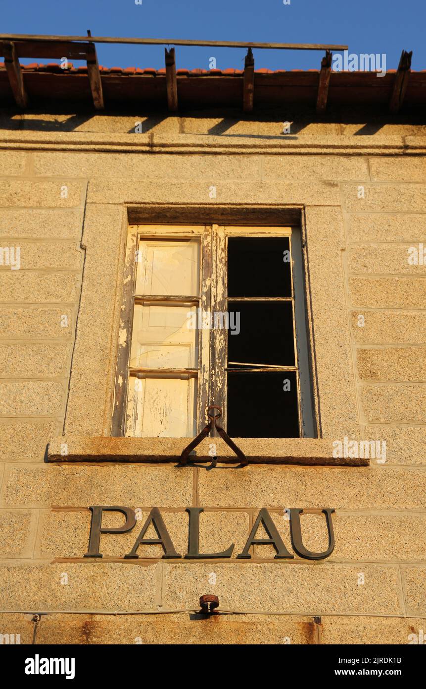 Palau rail station Sardinia Stock Photo