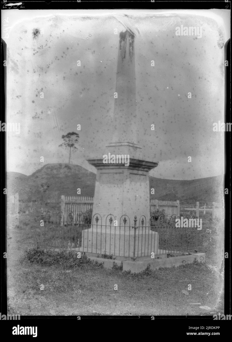Treaty Monument at Waitangi, Circa 1920, by James McDonald. Stock Photo