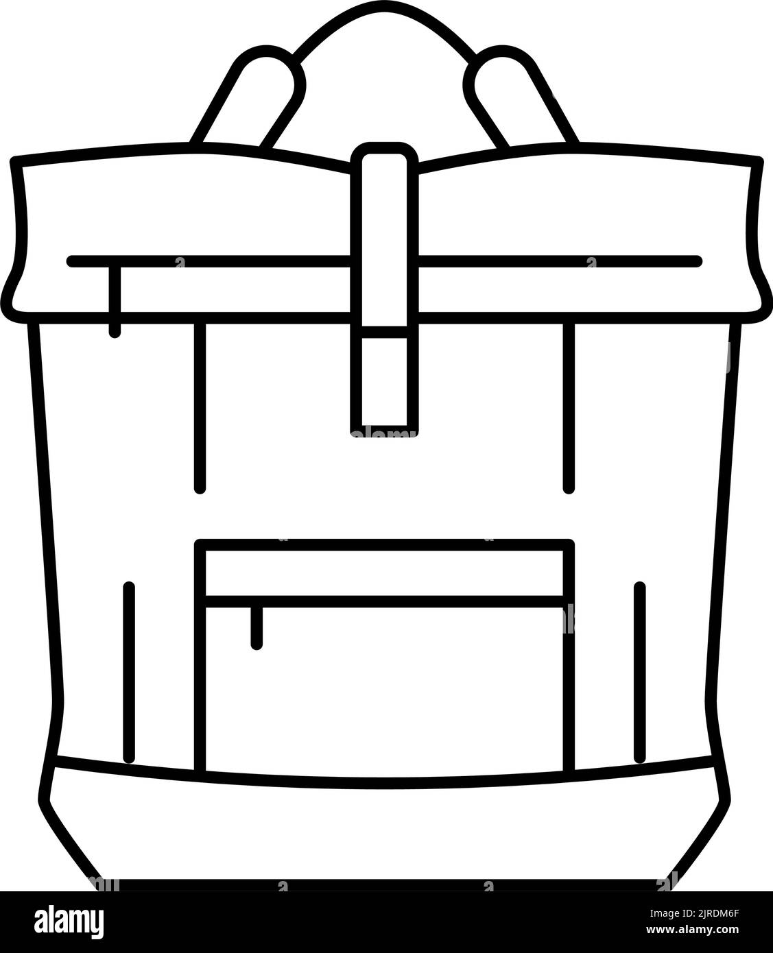 luggage bag woman line icon vector illustration Stock Vector Image ...