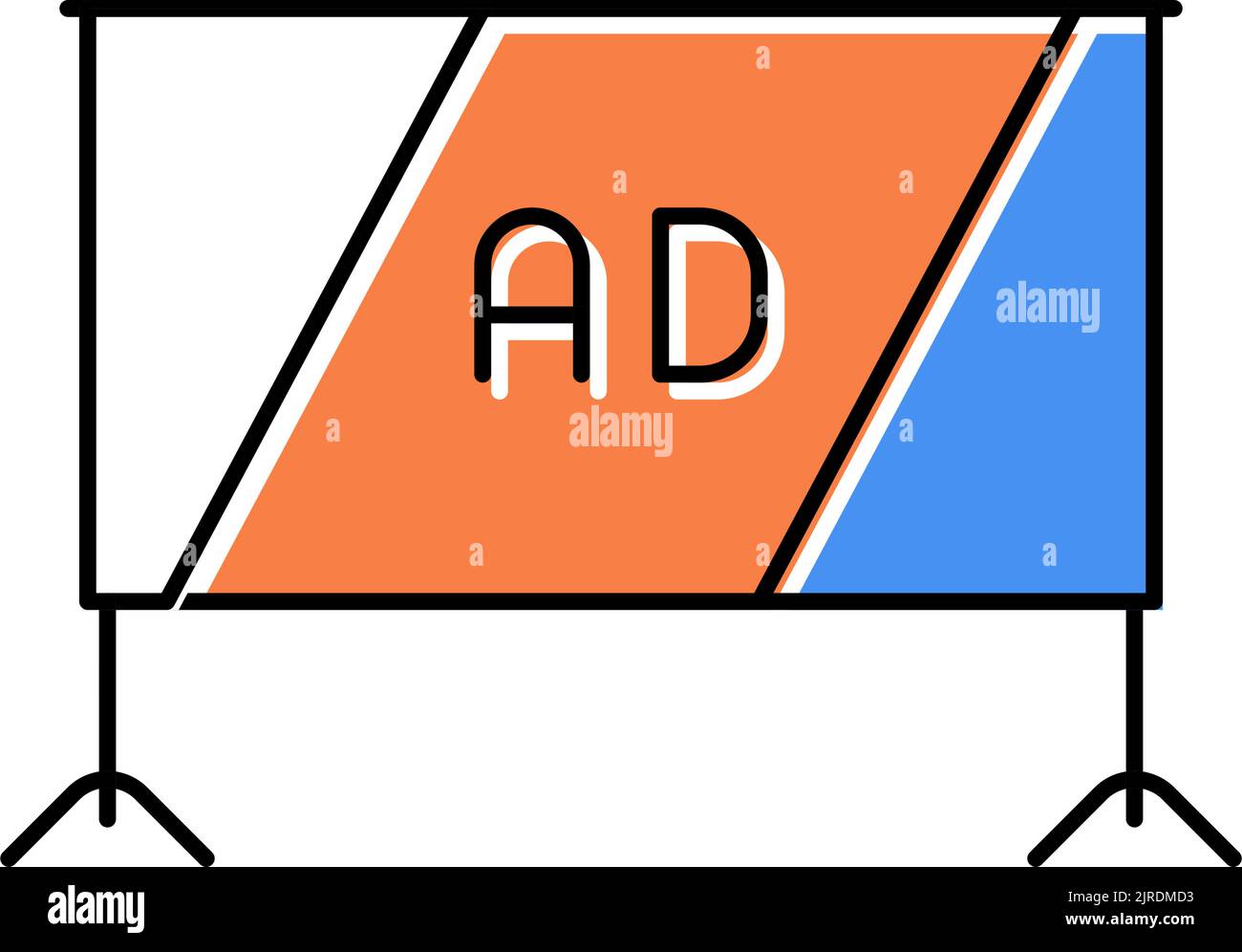 projection screen color icon vector illustration Stock Vector Image