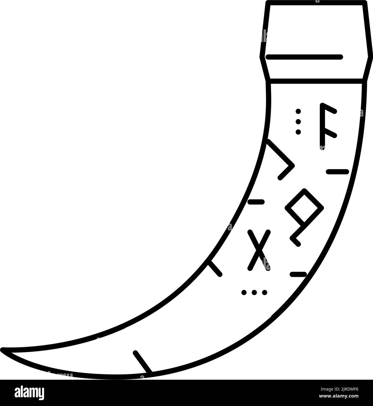 horn viking line icon vector illustration Stock Vector Image & Art - Alamy