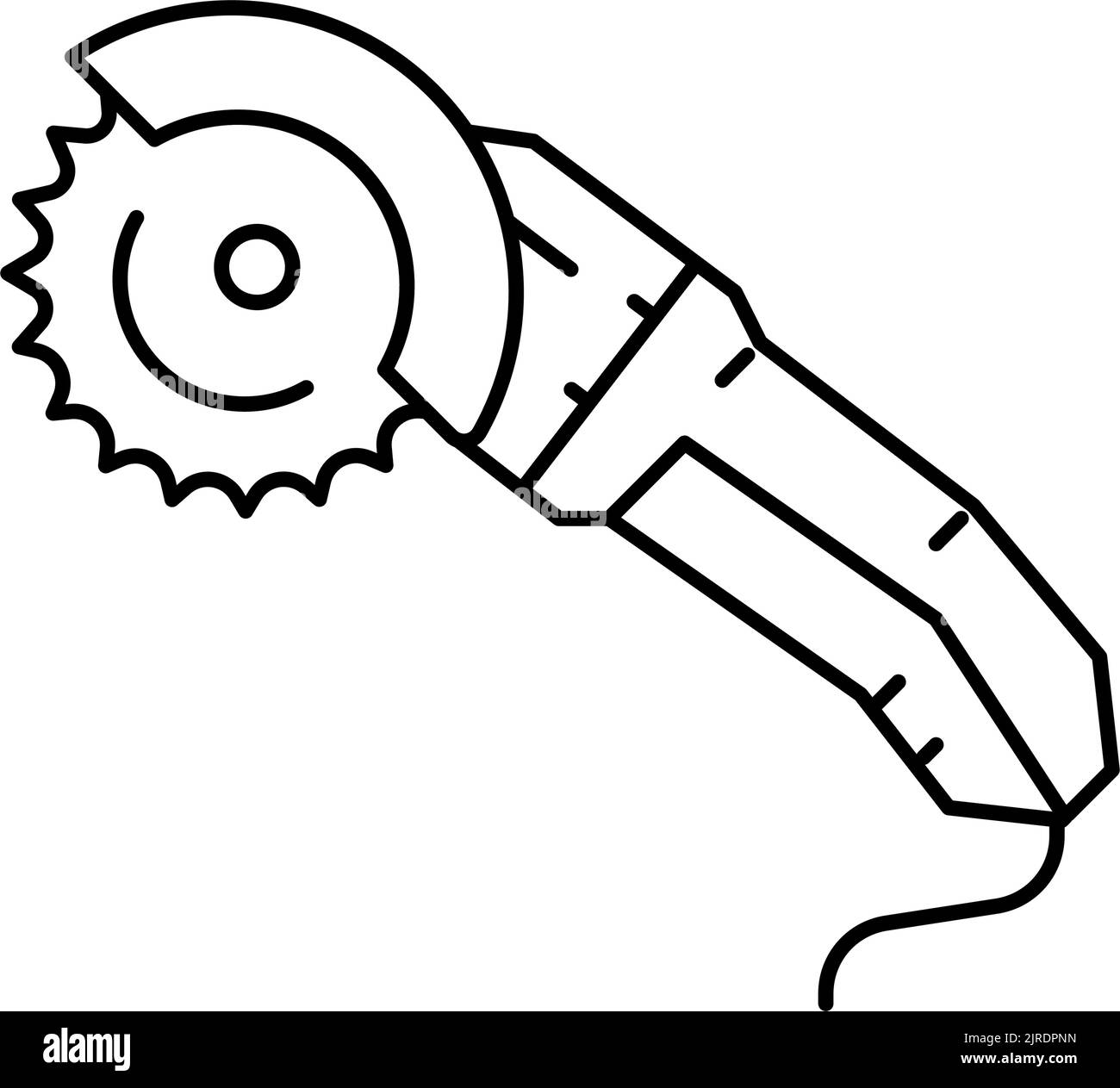 saw tool repair line icon vector illustration Stock Vector Image & Art ...