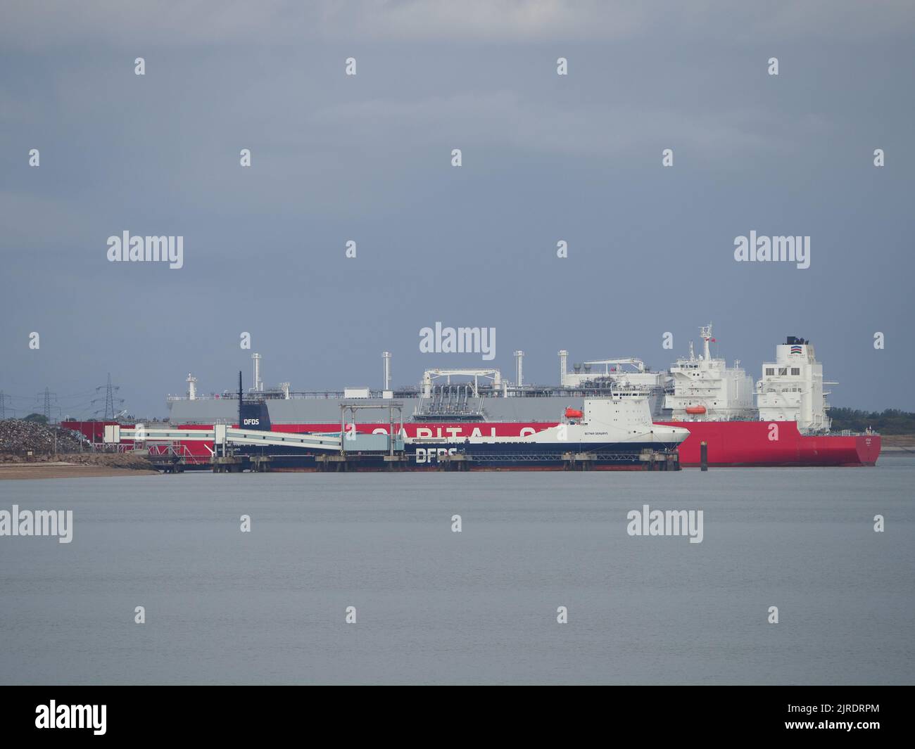 Sheerness, Kent, UK. 24th Aug, 2022. The first Australian gas shipment
