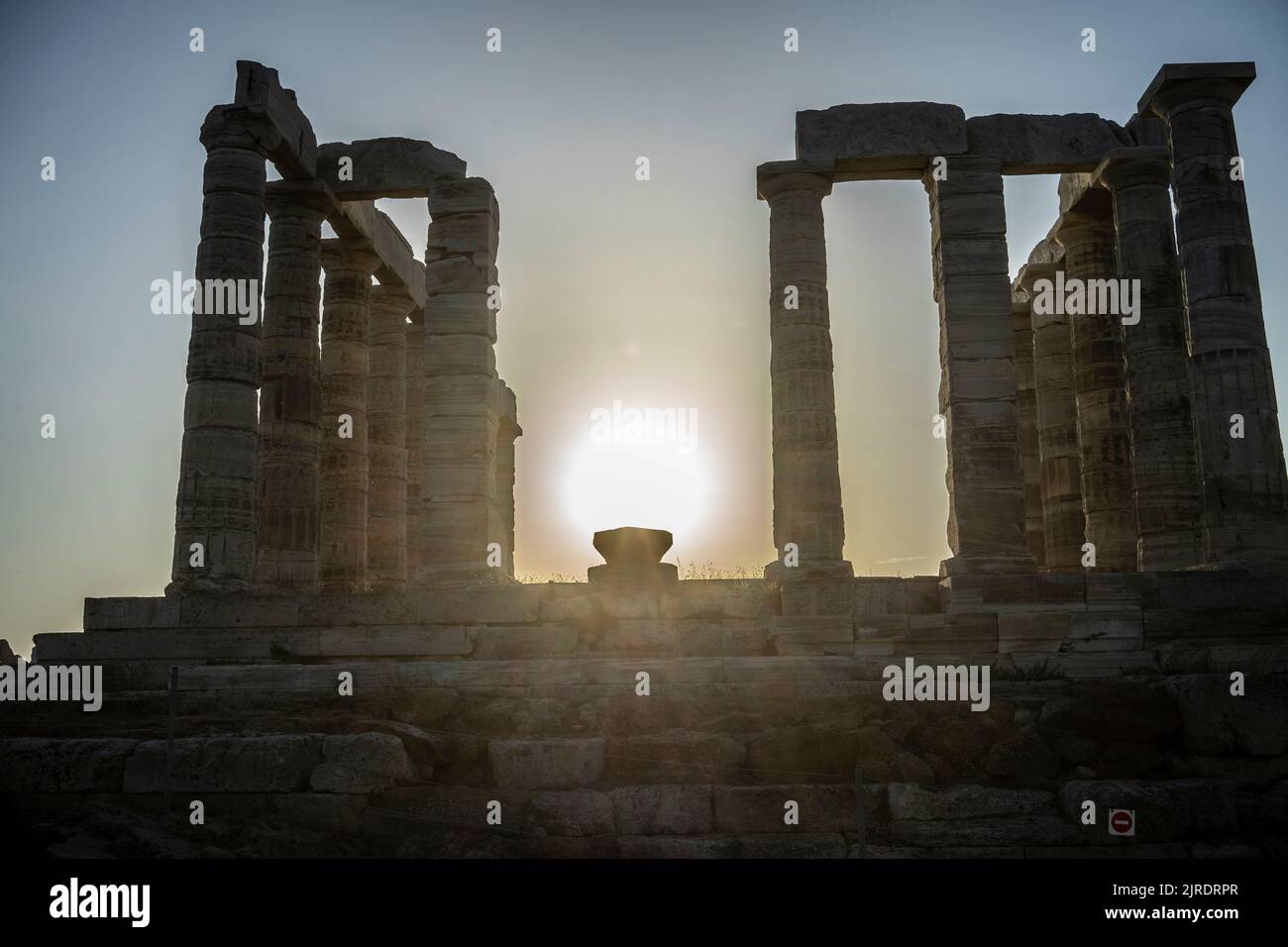 Cape Sounion the temple of Poseidon Stock Photo - Alamy