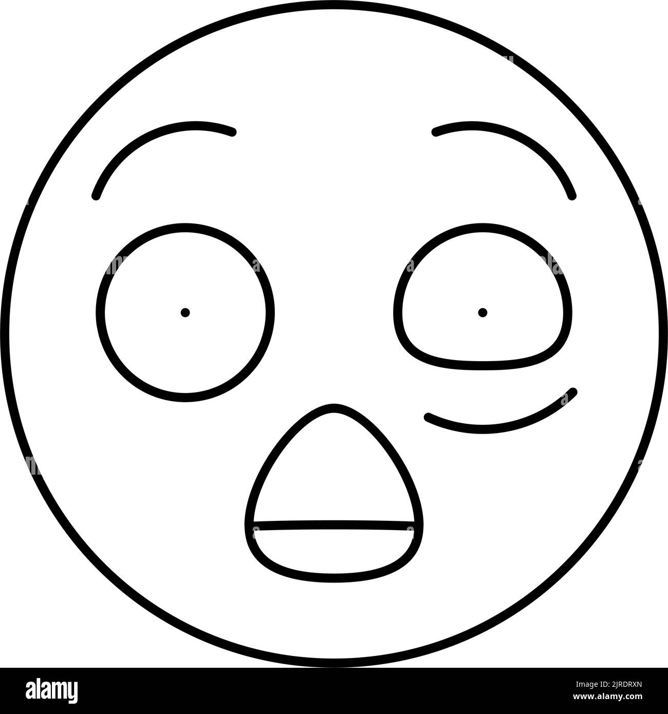 omg emoji line icon vector illustration Stock Vector Image & Art Alamy