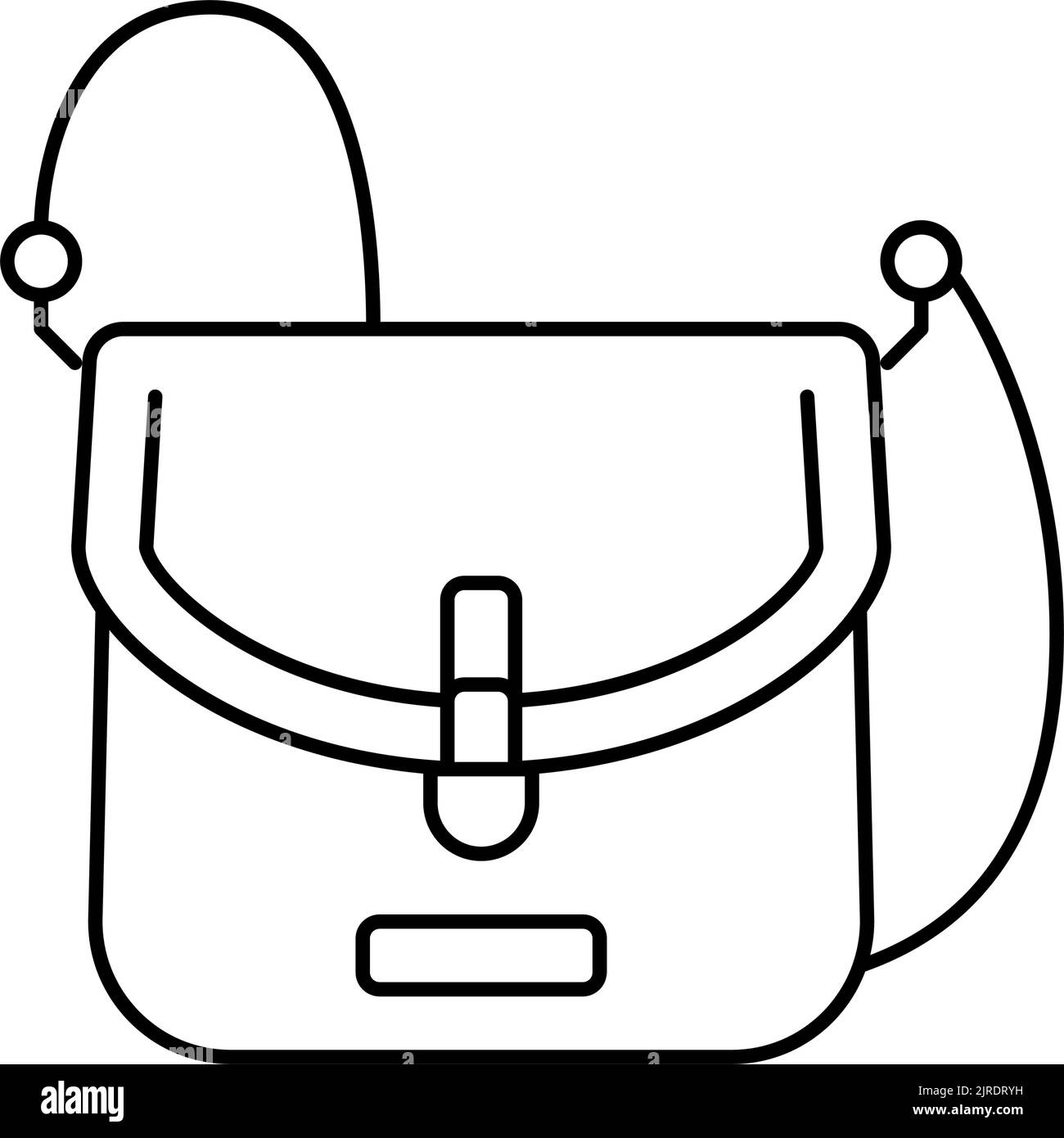 purse bag woman line icon vector illustration Stock Vector Image & Art ...