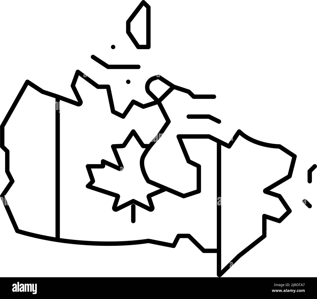 Canada map arrow Black and White Stock Photos & Images - Alamy
