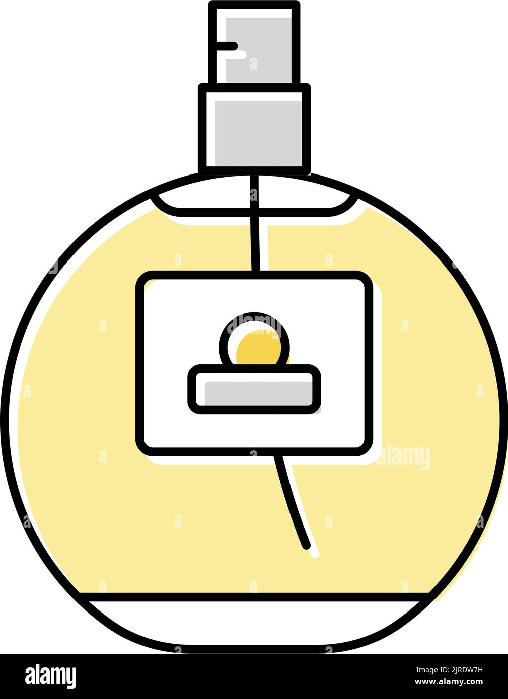 beauty fragrance bottle perfume color icon vector illustration Stock ...