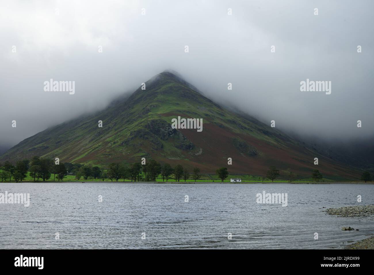 Cloud cover peak of a Lake District Pike Stock Photo