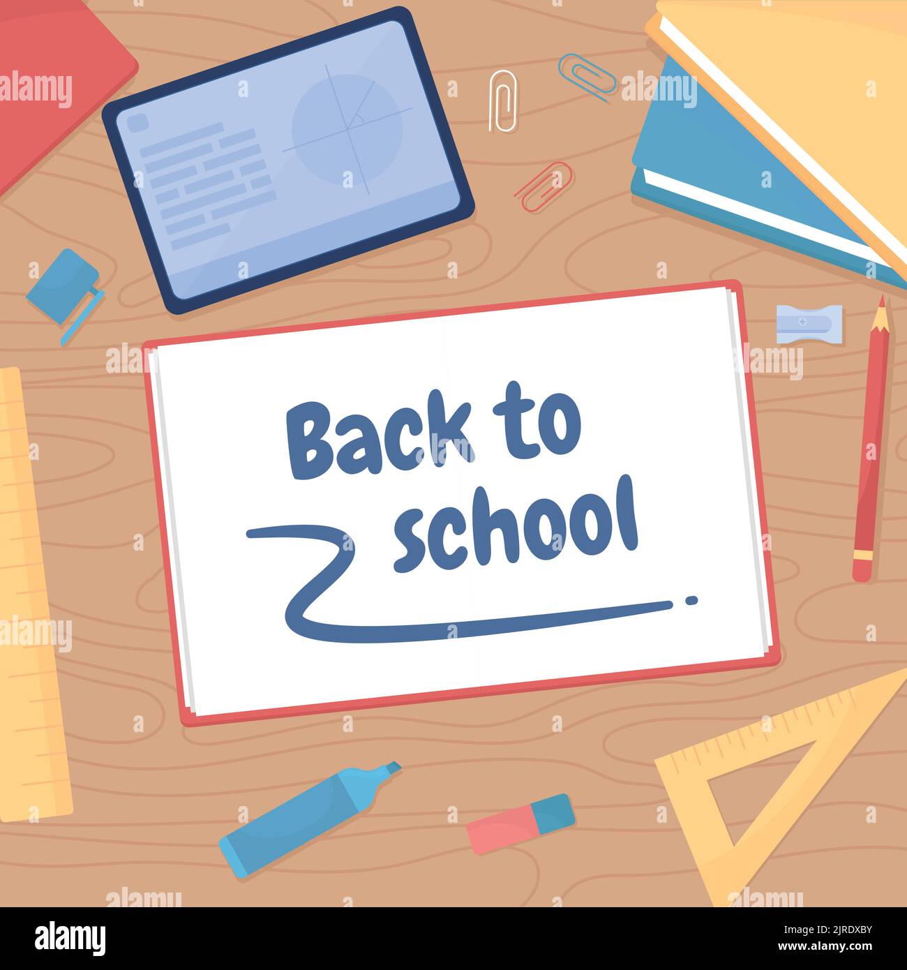 Back to school card template Stock Vector Image &amp; Art - Alamy