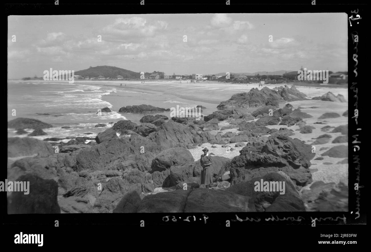 1950 beach scene Black and White Stock Photos & Images - Alamy
