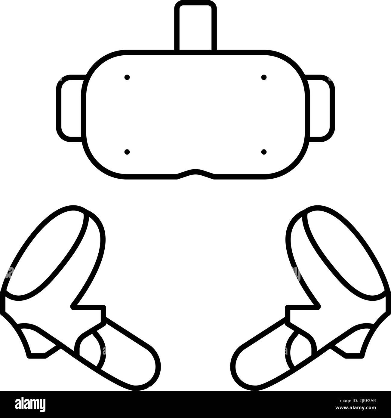 vr headset line icon vector illustration Stock Vector Image & Art Alamy