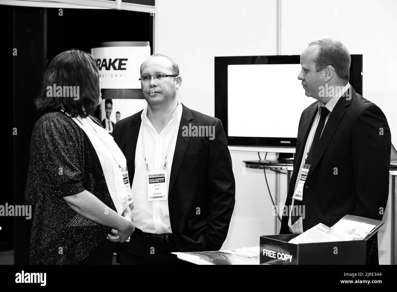 Johannesburg, South Africa August 20, 2015 Delegates networking at a sales convention in