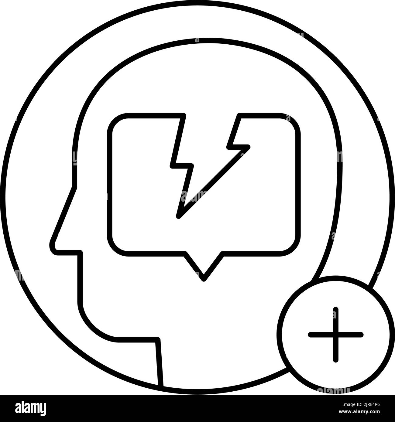 poor-mental-health-check-line-icon-vector-illustration-stock-vector