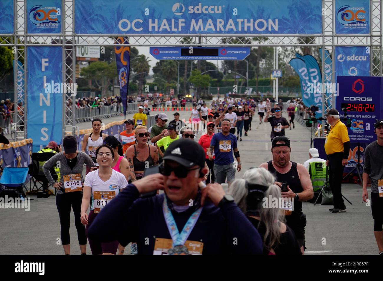 The runners at the 2022 OC Half Marathon in Costa Mesa Stock Photo Alamy
