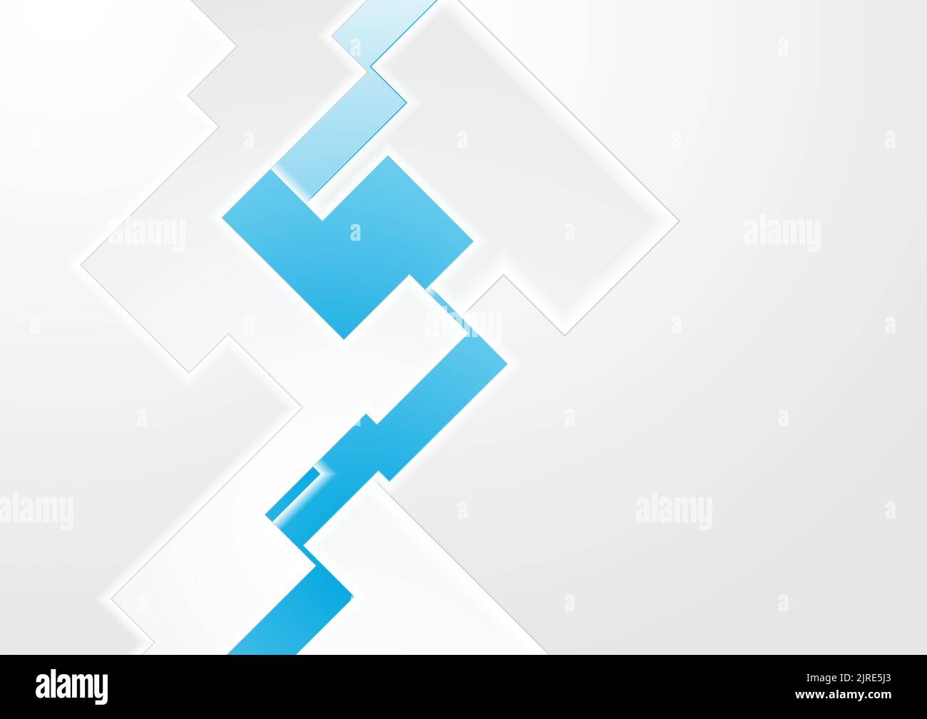Blue and grey abstract technology minimal background. Vector design Stock Vector