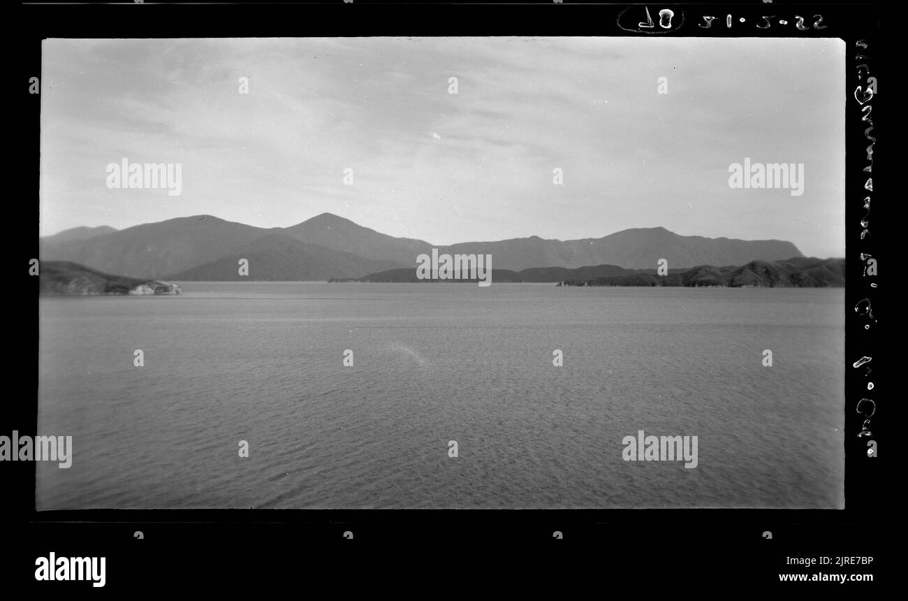 Queen Charlotte Sound, 21 February 1955, by Leslie Adkin Stock