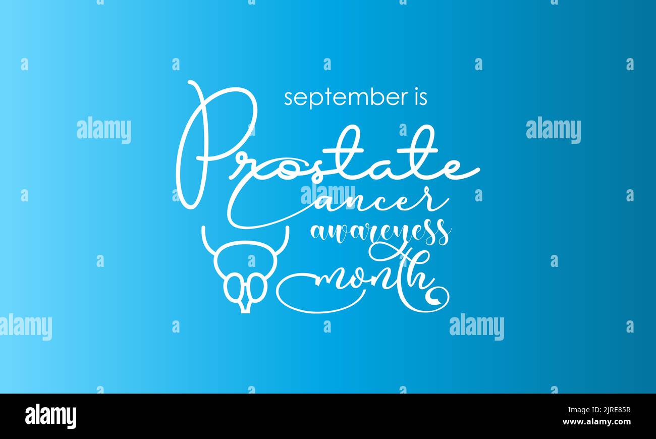 Vector illustration design concept of prostate cancer awareness month ...