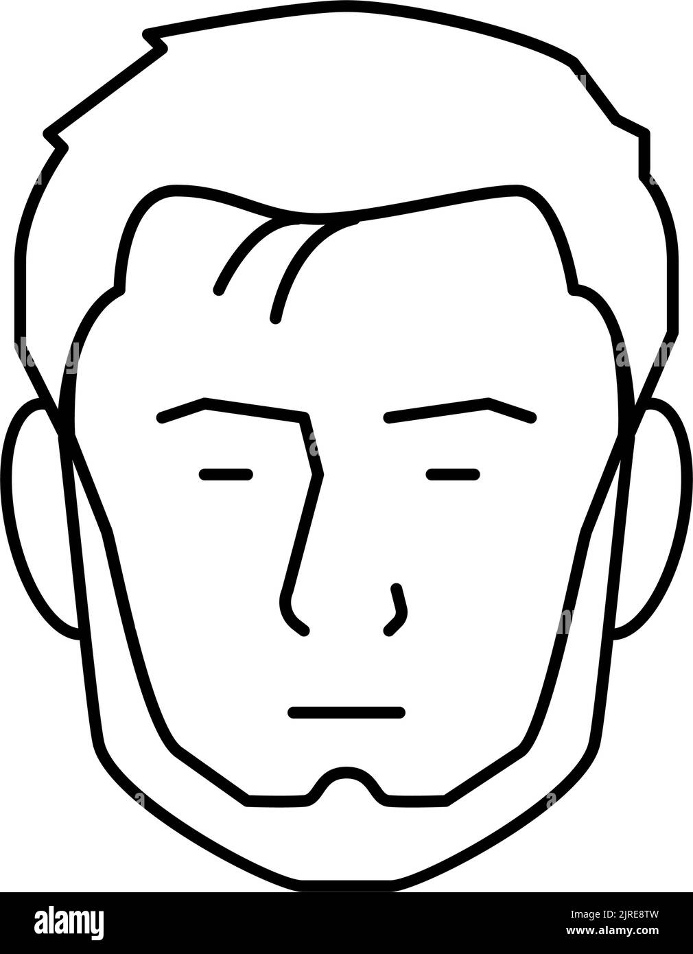 White chinstrap Black and White Stock Photos & Images - Alamy