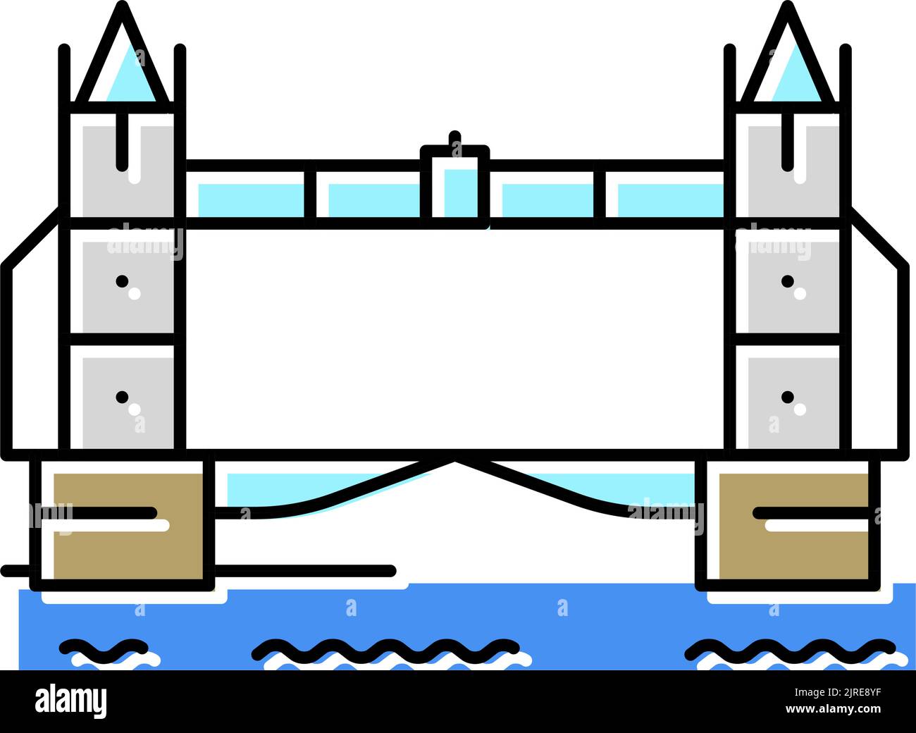 Tower London Bridge Color Icon Vector Illustration Stock Vector Image tower-london-bridge-color-icon-vector-illustration-stock-vector-image