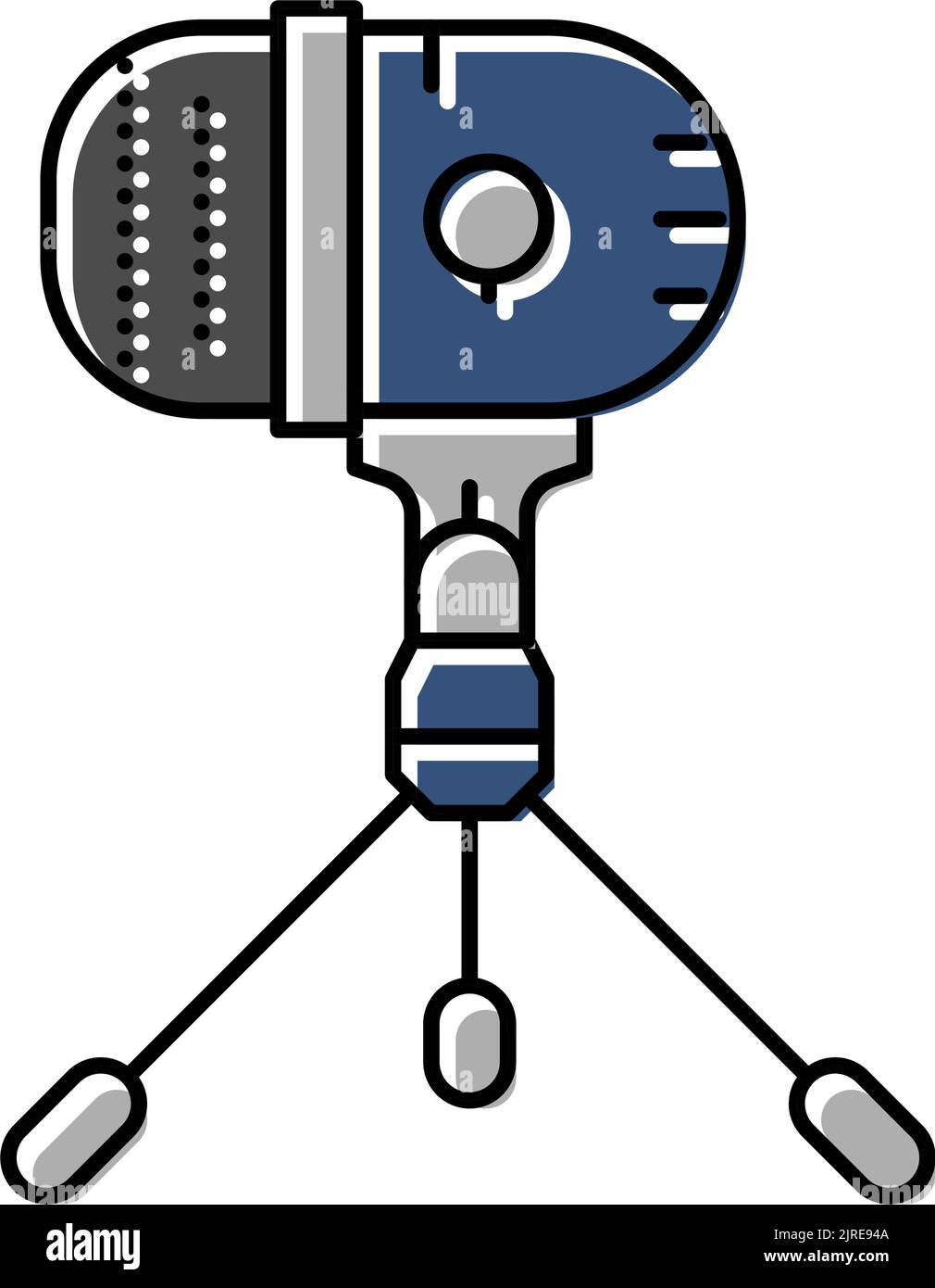 studio mic microphone color icon vector illustration Stock Vector Image ...