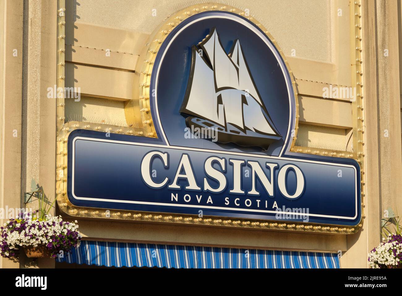 Casino Nova Scotia sign in Halifax Stock Photo