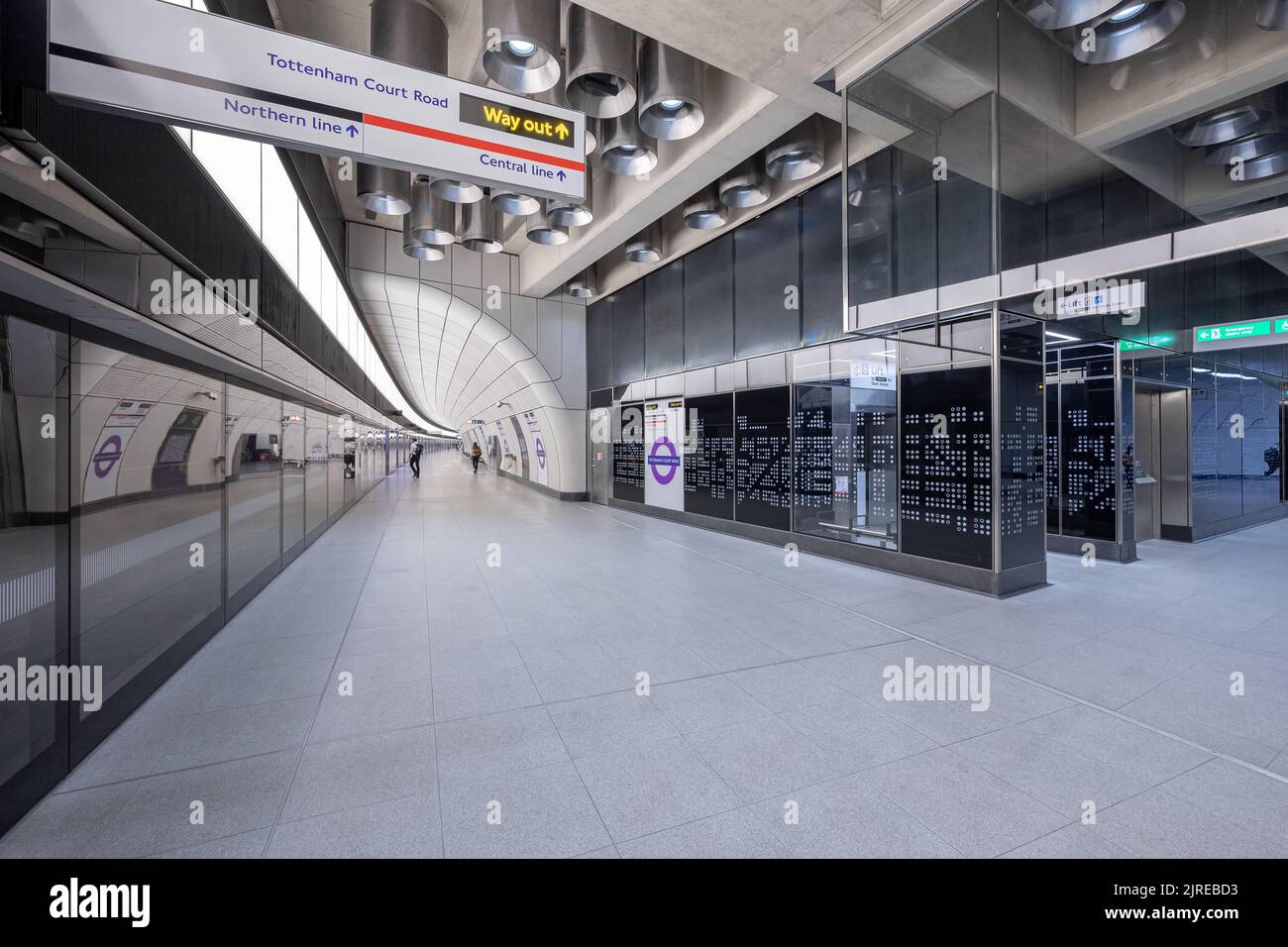 Tottenham Court Road Elizabeth Line Station Stock Photo Alamy